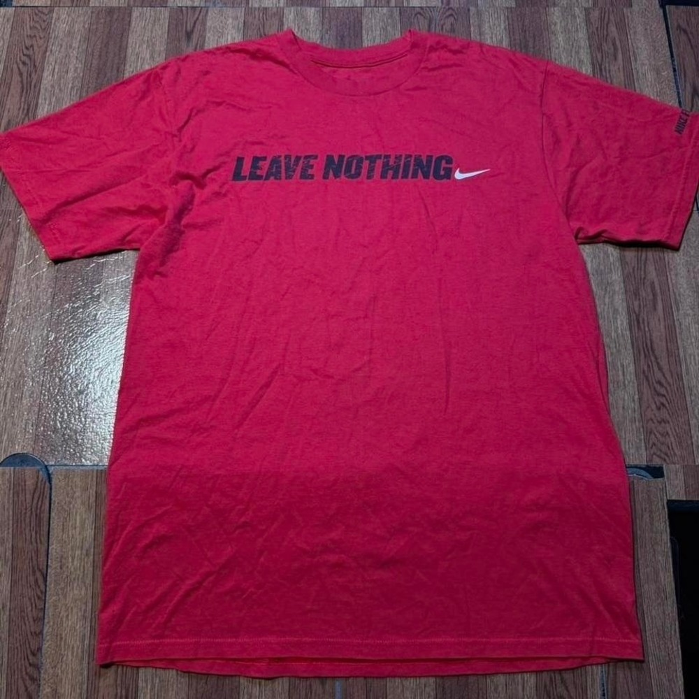 Nike‎ Football Red Leave Nothing Graphic Sportswear Shirt Medium